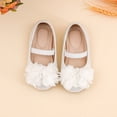 thumbnail image 5 of Linfrsh Mary Janes Flats For Toddler Girls Glittery Princess Wedding Ballet Shoes(Silver,Size12.5), 5 of 6