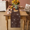 thumbnail image 2 of Brown Table Runner 72 Inches, Spring Flora Bed Runner Dresser Scarves Tabletop for Indoor Outdoor Parties/Ceremony/Banquet, 18" x 72", 2 of 8