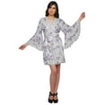 thumbnail image 2 of Moomaya Robe de Chambre en Coton pour Femmes Robe de Mariée Courte Imprimée, 2 of 6