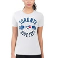 thumbnail image 4 of Women's G-III 4Her by Carl Banks White Toronto Blue Jays Super-Slim Fit Lightweight City Graphic T-Shirt, 4 of 5