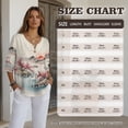 thumbnail image 7 of Xoenoiee Plum Blossom Mountain Sunset Print Women's Vintage Linen Tops 3/4 Sleeve Boho Summer Graphic Tees Tunic Shirts Casual Loose Button Blouses, 2XL, 7 of 7