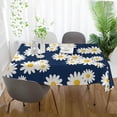 thumbnail image 6 of 60"x90" Daisy Flower Tablecloth, Waterproof Washable Polyester Square Table Cover Durable Tablecloth for Kitchen Dining Table Party Decor, 6 of 7