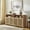 Natural + MDF, variant on Natural 63 Mid Century Modern Rattan Sideboard Buffet Cabinet with Storage, Retro Coffee Bar Wine Bar Credenza, Large Media Console Table for Living Room Entryway Kitchen