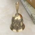 thumbnail image 1 of Zinc Alloy Hand Bell, Electroplating Process Hand Bell, Metal Handicraft Durable For Class Begin Dinner Bells, 1 of 8