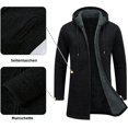thumbnail image 3 of Cárdigan, sudadera con capucha, chaqueta de invierno de punto fino, cárdigan largo, 3 of 5