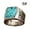 A, variant on Turquoise Ring Lihuang Bohemia Carved Retro Fashion Jewelry for Men and Women - Unique Personality Accessory
