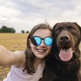 thumbnail image 2 of AJGRHE Sunglasses for pre- â UV400 Color Mirror Lens,Matte Round Frame Small FacesâCycling & Outdoors C, 2 of 9