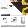 thumbnail image 4 of GZHJMY Vintage Sunflower Floral Black Large Dishwasher Magnet Magnetic Cover 20x26 in Refrigerator Sticker Washer Kitchen Home Decor, 4 of 5
