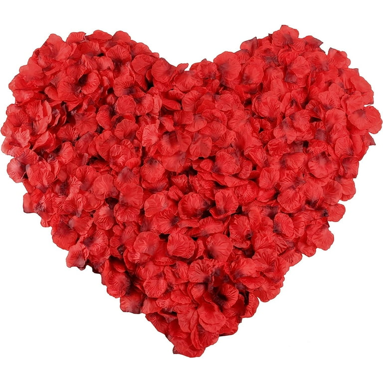 Yabesty Rose Pedals Red Silk Rose Petals 1000 PCs Flower Petals for  Proposal Decorations Romantic Decorations Special Night - Yahoo Shopping