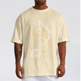 thumbnail image 2 of Xdzjlr Chemises Hommes Décontractées Usage Quotidien Col Rond Imprimé Instrument de Musique T-Shirt Ample Hommes, 2 of 5
