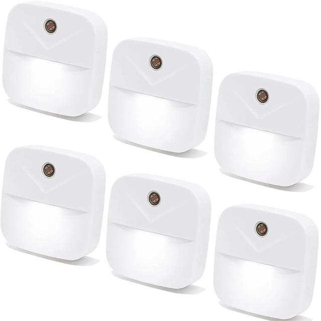 Paquete de 6 luces nocturnas ZHAOCHENG LED blancas con sensor inteligente