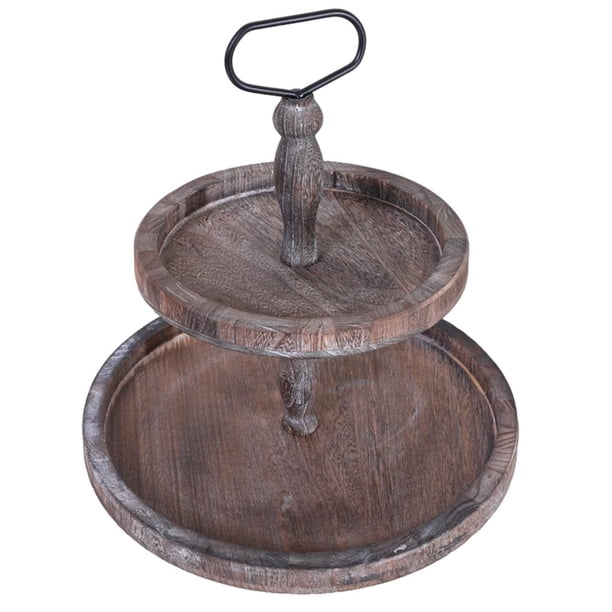 Organizador de s de joyería niveles, organizador multifunción para comedor, estante para aperitivos, accesorios , , té, decorativa para Marron Gloria bandeja de almacenamiento