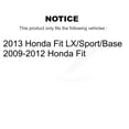 thumbnail image 2 of CMX Front Rear Disc Brake Rotors Ceramic Pads and Drum Kit for Car Honda Fit K8C-102560, 2 of 11