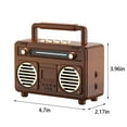 thumbnail image 3 of Sales Today Clearance! Retro Bluetooth Small Speaker, Wireless Mini USB Flash Drive Radio, Outdoor Portable Audio System, Creative Gift Bluetooth Speaker for All Ages Deals of The Day Clearance!, 3 of 7