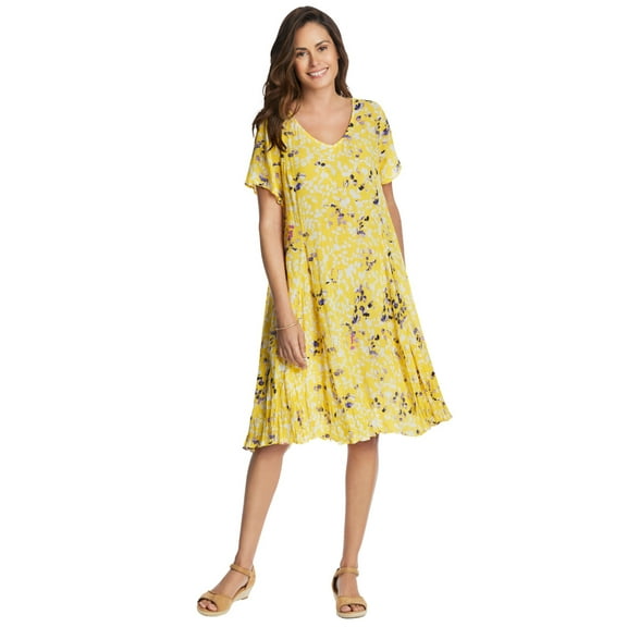 Woman Within Plus Size Short Crinkle Dress