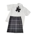 thumbnail image 2 of Uniforme japonés para mujer, bonita falda de uniforme escolar para niñas para espectáculos. XS, 2 of 8