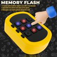 thumbnail image 3 of HLONK Three in A Row Game Electronic 3 Row 3 Column Board Game OX Board Game Handheld Puzzle Board Games Console Educational and Memory Growth Fun Travel Games for Kids Adults, 3 of 11