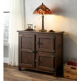 thumbnail image 4 of Plow & Hearth Portland Ice Box Wood Console Table with Replica Hardware - Walnut, 4 of 4