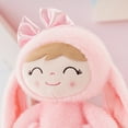 thumbnail image 4 of Gloveleya Soft Pink Rabbit Doll Baby Girl Gifts Long Ear Bunny Costume Plush Dolls Plush Figure Toy 12 inches, 4 of 13