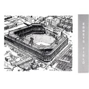 Ebbets Field 1990 Waterford Publishing baseball 4x6 card or postcard
