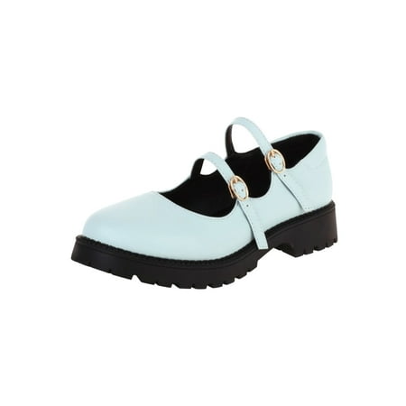 

Bnwani Shoes Snadals and Slippers for Women Women Leather Shoes England Shallow Mouth Thick With Single Shoes Retro Shoe Belt Buckle Student Shoes Women s Shoes