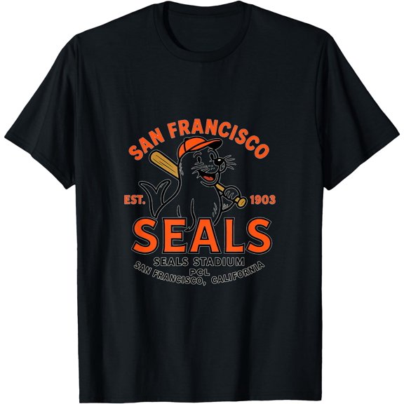 San Francisco Seals California Baseball Logo T-Shirt , Vintage T-Shirt