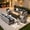 Black, variant on XIZZI 11 Pieces Outdoor Patio Furniture Set All-Weather Wicker Conversation Set Rattan Outside Sectional Sofa with Fire Pit Table & Swivel Rocking Chairs for Garden, Beige