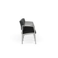 thumbnail image 4 of Fauteuil d'Attente de Réception Lenox en Acier à 4 Places / Acier Argenté / Gris Foncé / Noir, 4 of 5