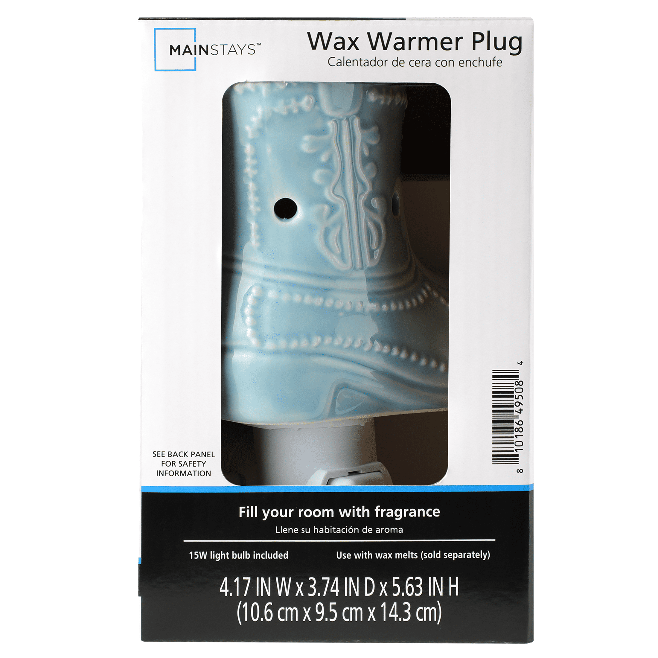 Mainstays Blue Cowboy Boot Plug-in Wax Melt Warmer with LED Light