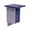 Patriot Blue/Gray, variant on Amish-Made Post-Mount Bluebird House, Eco-Friendly Poly Lumber Weathered Wood/Blue