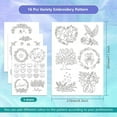 thumbnail image 2 of MesaSe 4 Sheets 16Pcs Wedding Dress Water Soluble Hand Sewing Stabilizers for Fabric 11.6x8.2 Inch Embroidery Stitch Practice Embroidery Patterns Transfers for Embroidery Beginners Lovers, 2 of 7