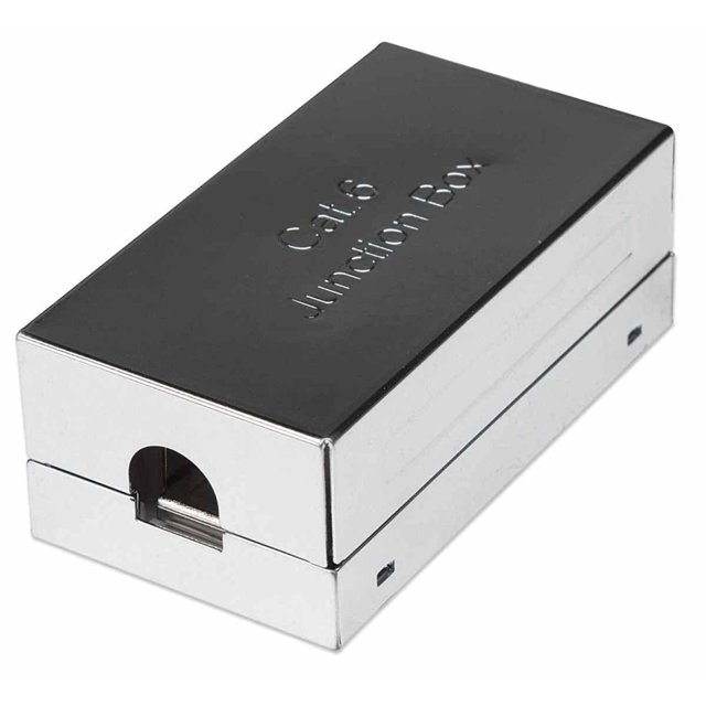 Junction Box, Cat6, FTP, Silver, Join two Cat6 shielded cables without