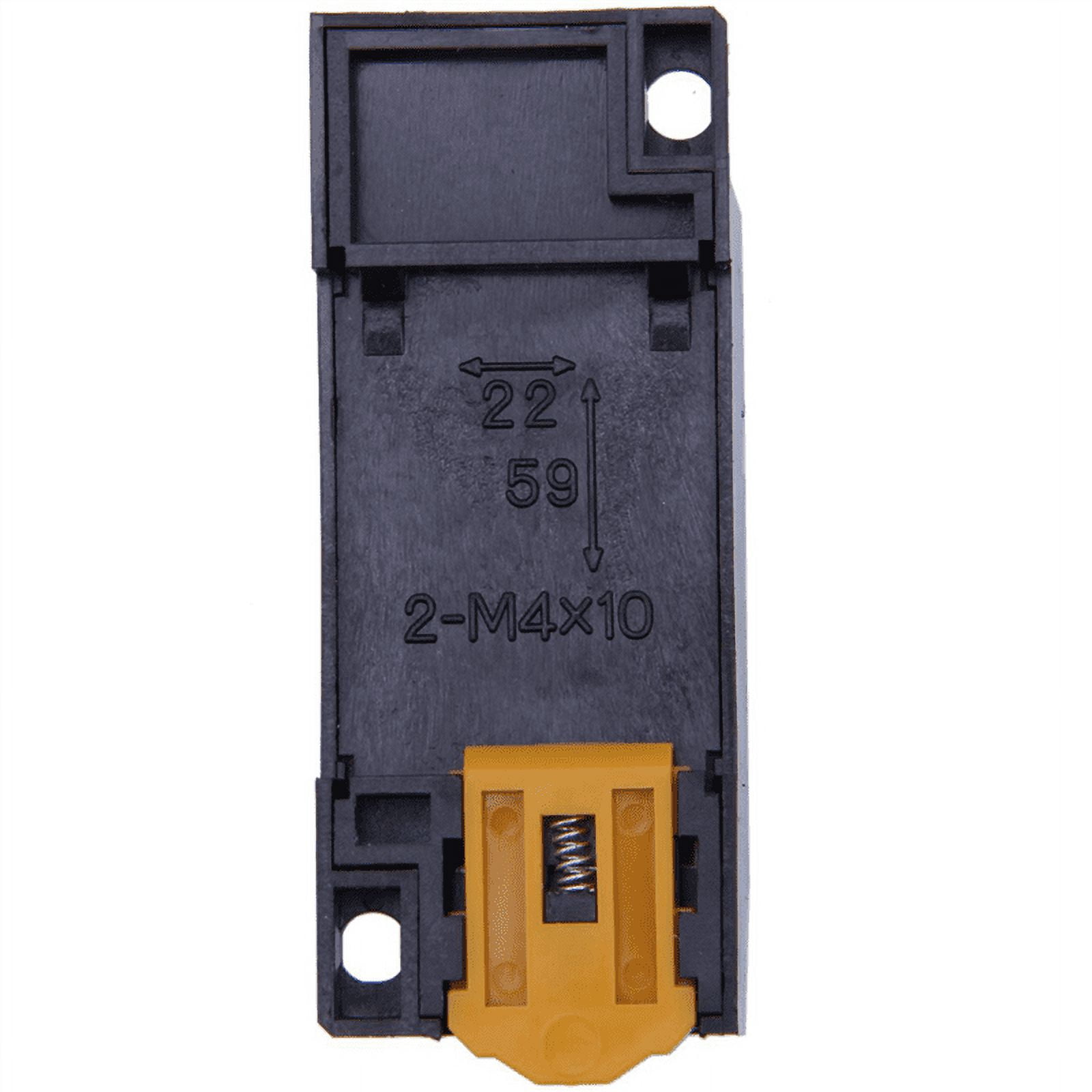 20X PYF14A DIN Rail Power Relay Socket Base 14 Pin for MY4NJ HH54P MY4,20 x Relay Socket Base,Black