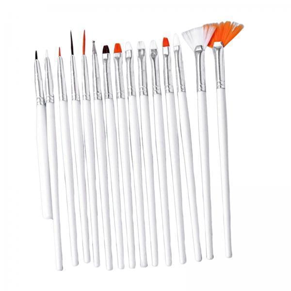 3x15x Pinceles Para Pintar Bolígrafos Para Dibujar Uñas Para Hacer Puntos Decoraciones Artísticas Polacas
