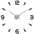 thumbnail image 3 of Reloj de pared 3D DIY con superficie de espejo, silencioso, adhesivo para el hogar Negro, 3 of 5