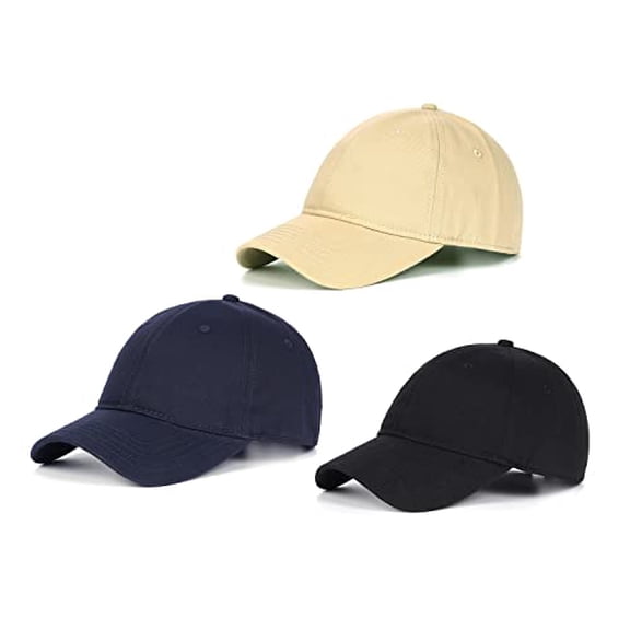 Oversize Baseball Cap,100% Cotton Adjustable Dad Hat for Big Heads 23.5"-25.5",Soft Crown Large Size Cap