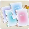 Mzwoshinx Notebook Notebook for Recording Gradient Color Loose Leaf