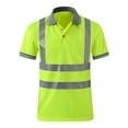 thumbnail image 1 of High Visibility Short Sleeve Safety Workwear for Cycling Construction Adults 3XL, 1 of 8