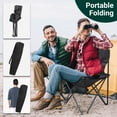 thumbnail image 6 of 4pcs Portable Outdoor Camping Chairs, Foldable Adult Camping Chairs, For Picnicking, Hiking, and Fishing,Black, 6 of 6