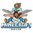thumbnail image 2 of Boy's A Minecraft Movie Garrett and Steve Fly  Graphic T-Shirt, 2 of 4