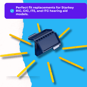Starkey Hear Clear Wax Guards 48-Pcs / 5-Pack for Hearing Aids - from Icebound Essentials