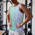 thumbnail image 5 of Fuzoiu Beautiful Glitter Print Men's Workout Tank Tops,Sleeveless Gym Shirt Quick Dry,Fitness Bodybuilding T-Shirt,Muscle Athletic Workout Tee-4X-Large, 5 of 7