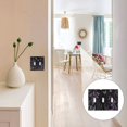 thumbnail image 7 of Yayeee Toggle Light Switch Wall Plate 3-Gang 6.37"x4.48" Decorative Outlet Cover, Gothic Floral Print, 7 of 7