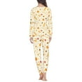 thumbnail image 3 of FOR U DESIGNS Thanksgiving Pumpkin Cat Pajamas for Women Set Long Sleeve Set of 2 Size 3XL Pjs Lightweight Pants Women Fall Night Tops for Women Sleepwear, 3 of 6