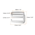 thumbnail image 2 of Unique Bargains 1.5' Webbing Release G Hook Buckle Adjuster for Backpack Strap, 2Pack Silver, 2 of 6