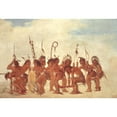 thumbnail image 2 of George Catlin 24x18 Gold Ornate Framed and Double Matted Museum Art Print Titled - Braves’ Dance at Fort Snelling (1835-1837), 2 of 4