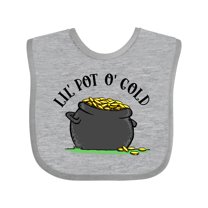 Inktastic St. Patrick's Day Lil' Pot of Gold Boys or Girls Baby Bib