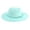 Mint Green, variant on Women’s Felt Fedora Hat With Braided Tassel Band Solid Color Wide Brim Elegant Formal Hat