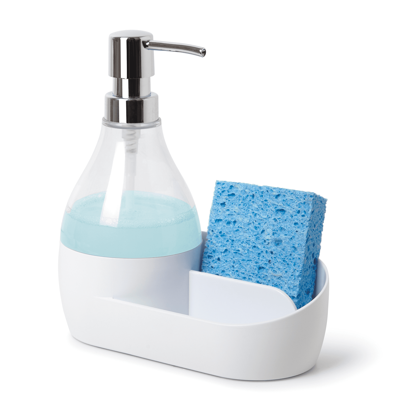 Mainstays Soap Dispenser With Sponge Pouch 