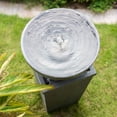 thumbnail image 5 of 44.5" Polyresin Gray Bowl Water Fountain, Outdoor Bird Feeder /Bath Fountains, Relaxing Water Feature for Garden Lawn Backyard Porch, 5 of 8